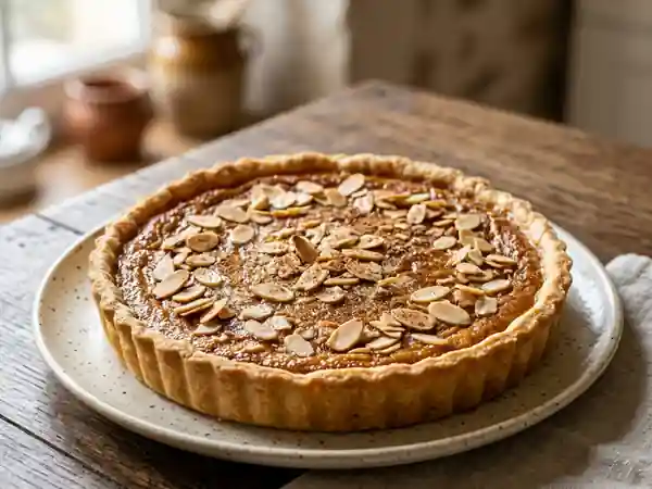 Tarte fondante citrouille et amandes grillées - Photo de présentation