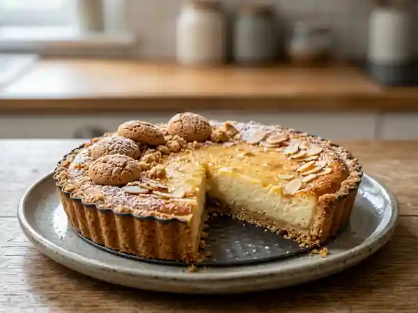 Tarte Fondante à l'Amaretto et Amandes - Photo de présentation