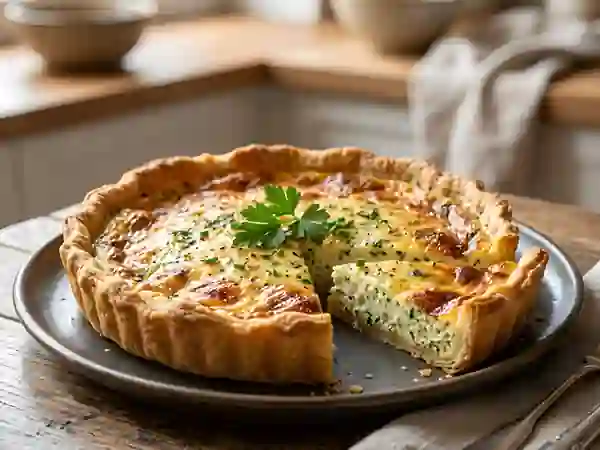Tarte au Boursin et fines herbes - Photo de présentation