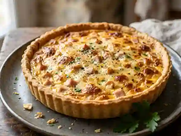 Tarte au Jambon et Fromage Gratiné - Photo de présentation