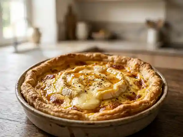Tarte Fondante au Saint-Marcellin et Miel - Photo de présentation