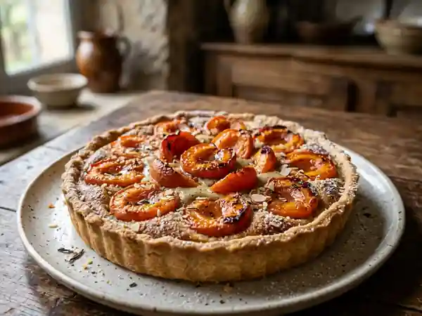 Tarte aux abricots infusée à la bergamote - Photo de présentation
