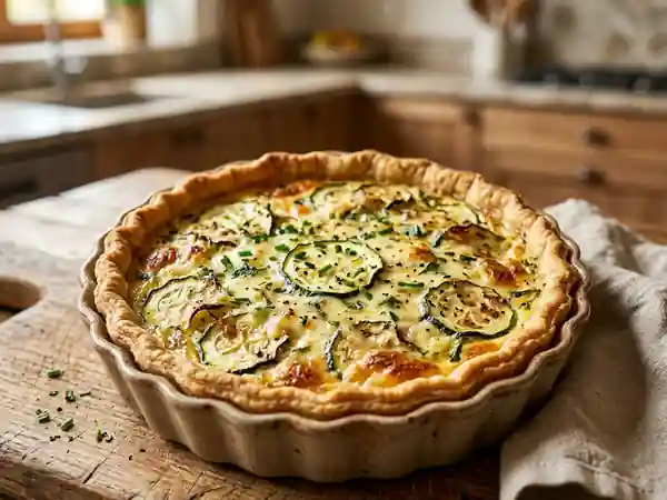 Tarte fondante courgette et Boursin - Photo de présentation