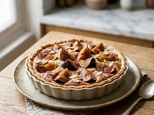 Tarte aux figues fondantes et crème d'amande - Photo de présentation