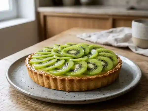 Tarte Fondante aux Kiwis Frais - Photo de présentation
