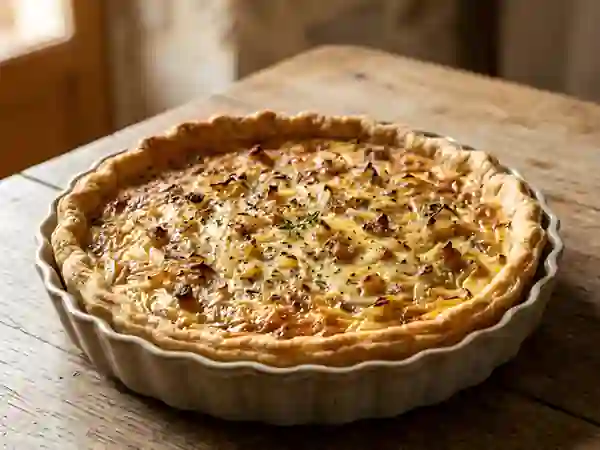 Tarte aux oignons caramélisés - Photo de présentation