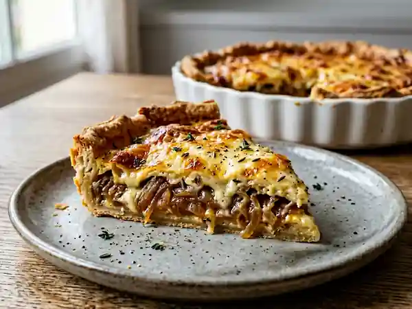 Tarte Fondante aux Oignons, Comté et Cumin - Photo de présentation