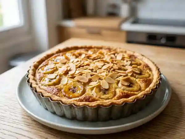 Tarte Fondante Banane et Amandes Croustillantes - Photo de présentation
