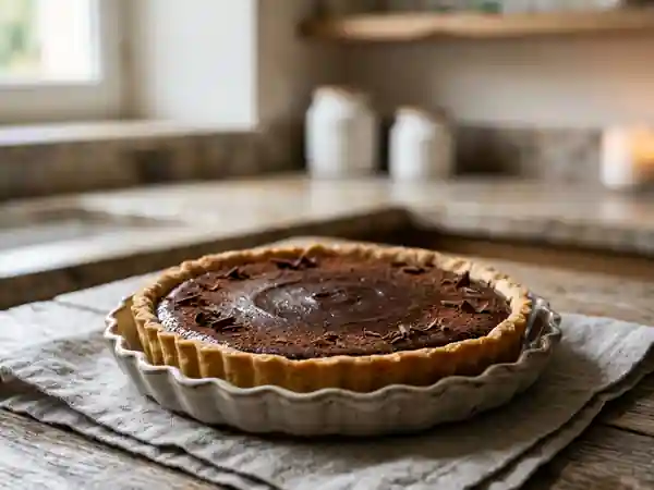 Tarte fondante chocolat et mascarpone - Photo de présentation