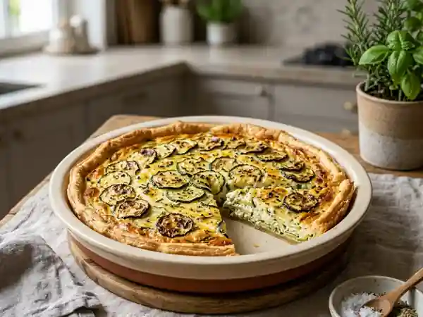 Tarte fondante courgette et ricotta : recette facile et gourmande - Photo de présentation
