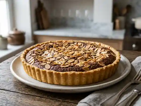 Tarte frangipane au chocolat fondant - Photo de présentation