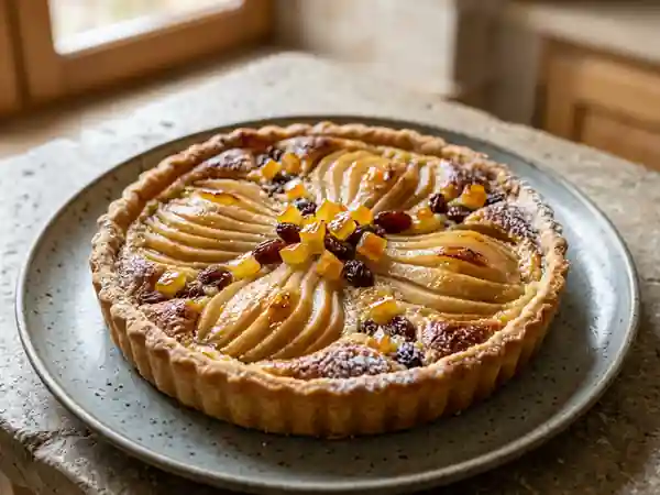 Tarte Fondante Poire et Écorces d'Orange - Photo de présentation