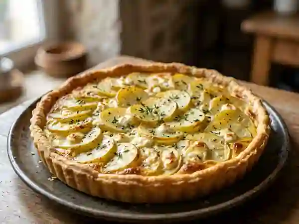 Tarte Fondante Pommes de Terre et Chèvre - Photo de présentation