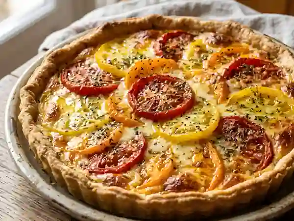 Tarte fondante Tomate et Saint-Nectaire - Photo de présentation