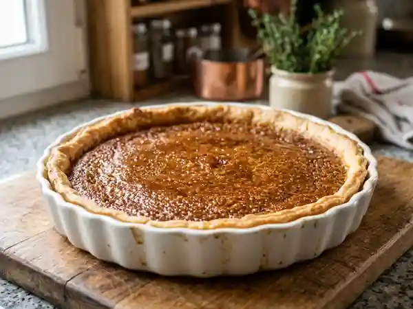 Tarte gourmande à la cassonade et à la bière - Photo de présentation