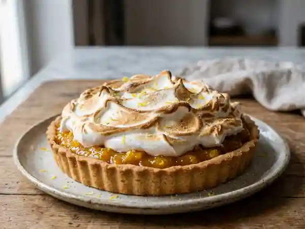 Tarte courge citronnée et meringue fondante - Photo de présentation