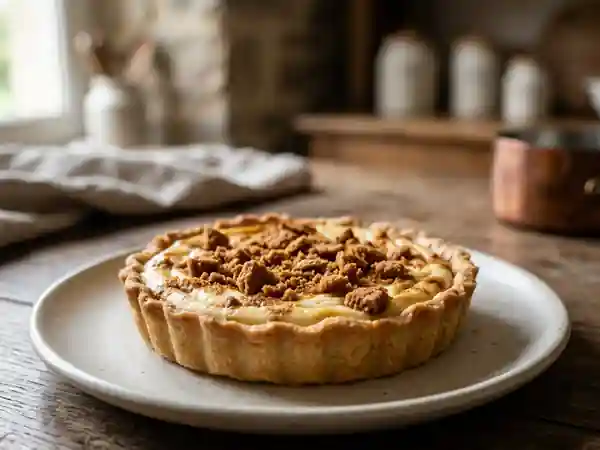 Tarte Fondante au Fromage Blanc et Spéculoos - Photo de présentation
