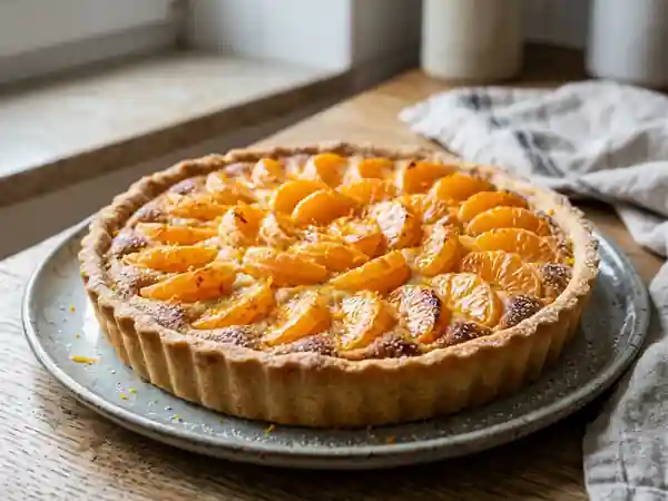 Tarte fondante mandarine et amande - Photo de présentation