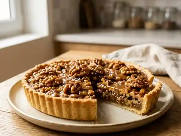 Tarte Noix et Caramel Fondant - Photo de présentation