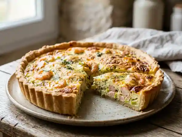 Tarte gourmande aux saveurs marines - Photo de présentation