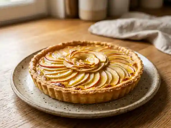 Tarte Croustillante Duo Pommes-Poires Vanillée - Photo de présentation