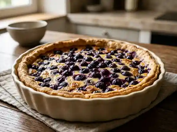 Tarte légère aux myrtilles : dessert fruité et sain - Photo de présentation