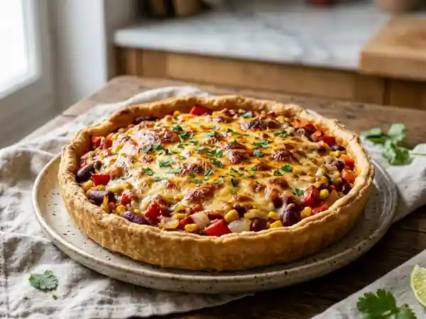 Tarte mexicaine fondante aux poivrons - Photo de présentation