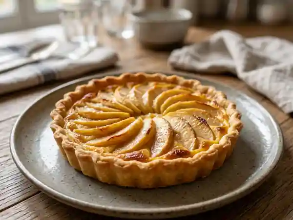 Tarte normande fondante au Calvados - Photo de présentation