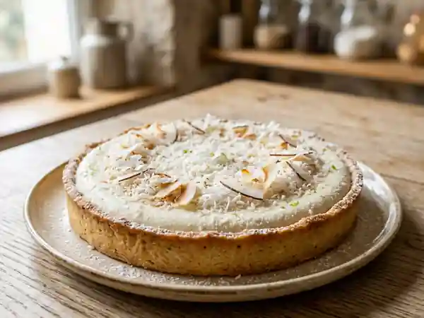 Tarte nuageuse à la noix de coco - Photo de présentation
