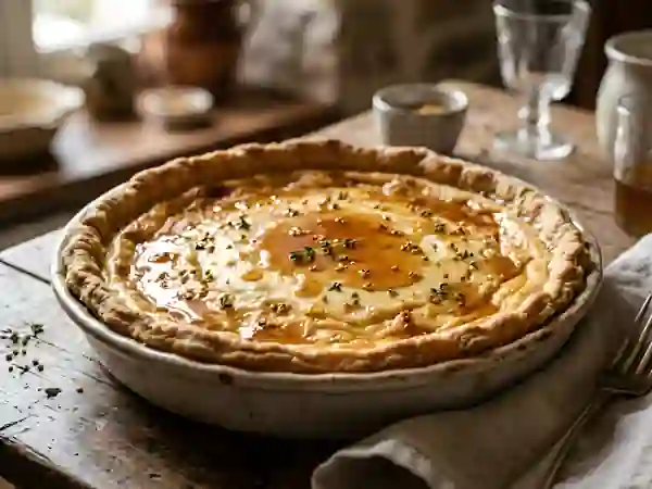 Tarte onctueuse à la faisselle et au miel - Photo de présentation
