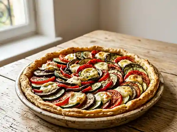 Tarte Fondante aux Légumes du Sud et Chèvre - Photo de présentation
