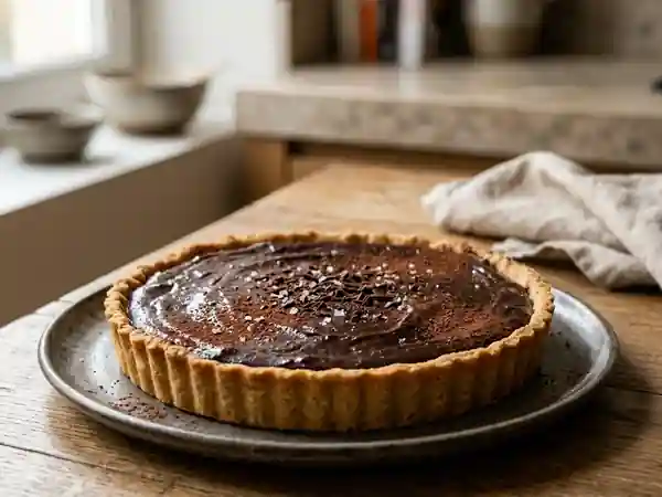 Tarte Romaine au Chocolat Noir et Fondant - Photo de présentation