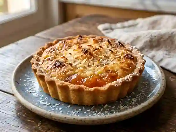Tarte sablée coco et papaye fondante - Photo de présentation