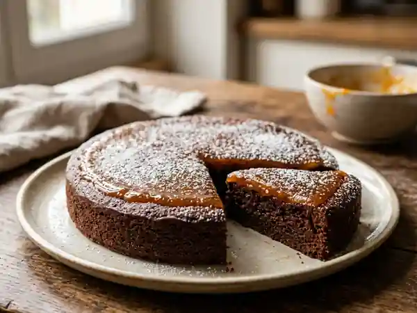 Tarte Sacher fondante chocolat et abricot - Photo de présentation