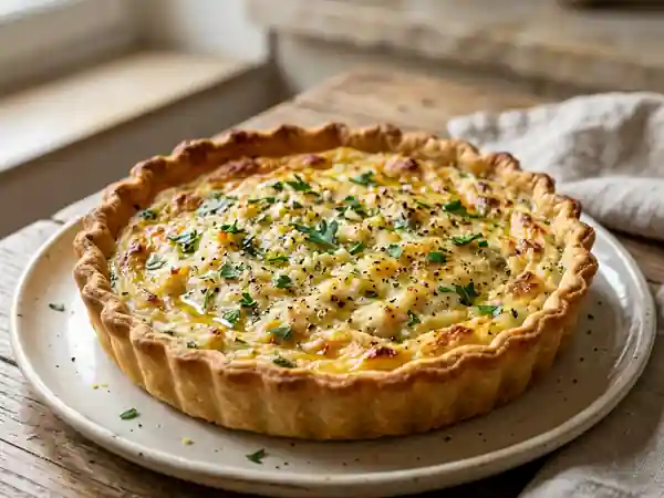 Tarte à la Brandade Fondante et Aillée - Photo de présentation