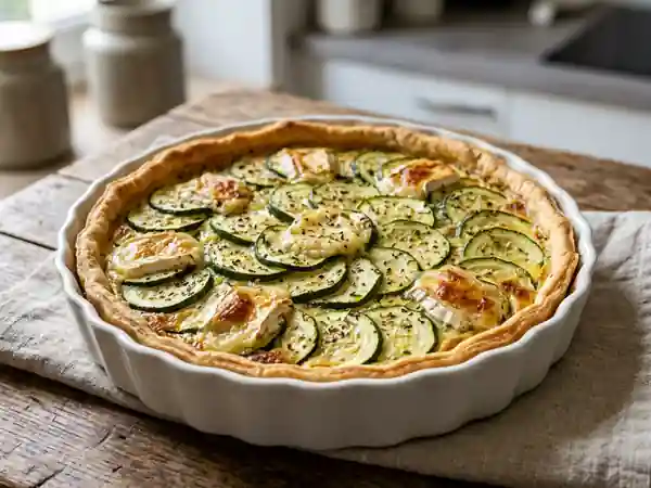 Tarte Courgette et Chèvre Fondant - Photo de présentation