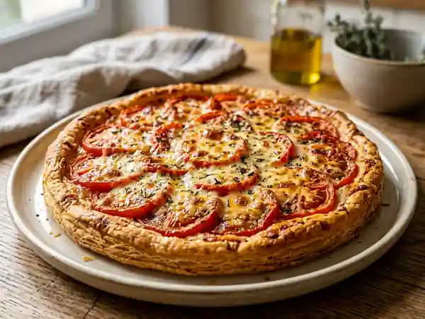 Tarte tomate au comté fondant - Photo de présentation