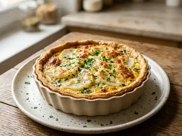 Tarte aux navets fondants et emmental doré - Photo de présentation