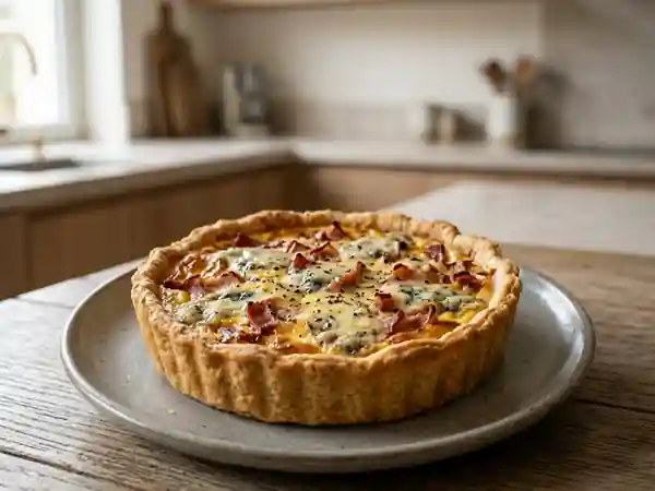 Tarte Roquefort et Jambon Fumé Fondante - Photo de présentation