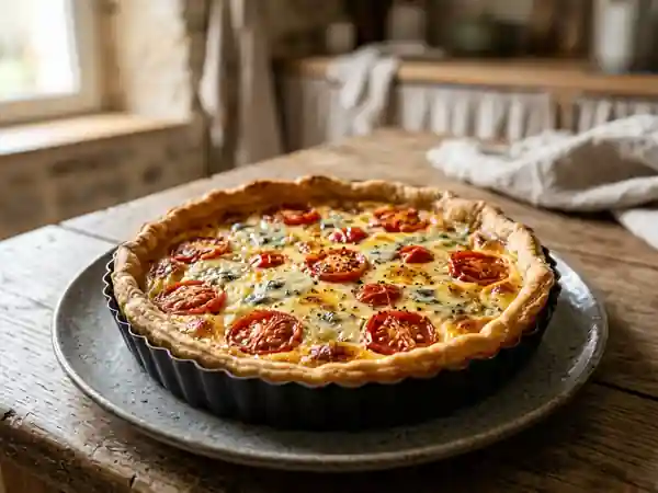 Tarte au Roquefort et Tomates Cerises - Photo de présentation