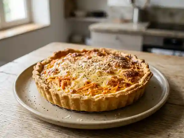 Tarte fondante carottes et comté - Photo de présentation