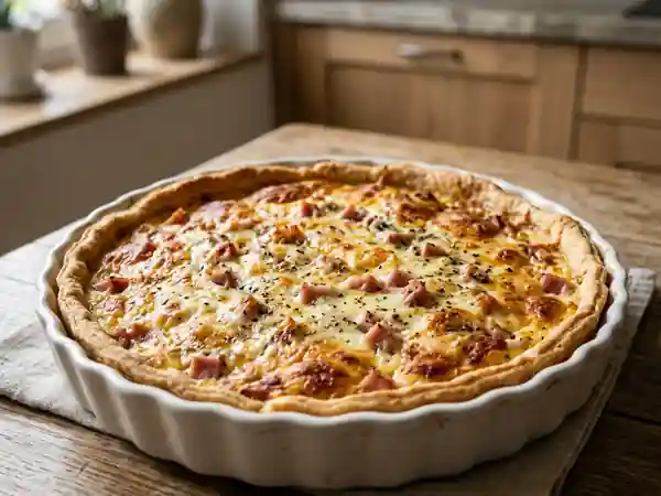 Tarte Crémeuse Jambon, Ricotta et Parmesan - Photo de présentation