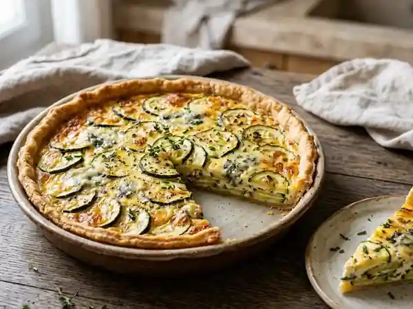 Tarte Croustillante Courgette et Roquefort Intense - Photo de présentation