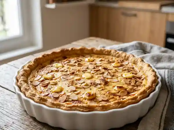 Tarte Suisse Crémeuse et Amandes Grillées - Photo de présentation
