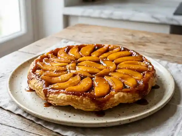 Tarte Tatin aux Mangues Caramélisées : Dessert Exotique et Fondant - Photo de présentation