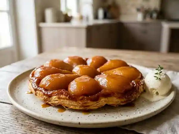 Tatin de poires au caramel fondant - Photo de présentation