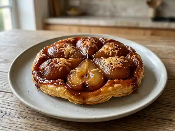 Tarte Tatin aux Poires Caramélisées et Parmesan - Photo de présentation
