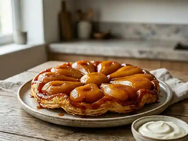 Tarte Tatin aux Poires Fondante et Pâte Feuilletée Dorée - Photo de présentation