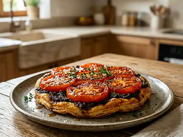 Tarte Tatin Salée à la Tapenade Maison - Photo de présentation