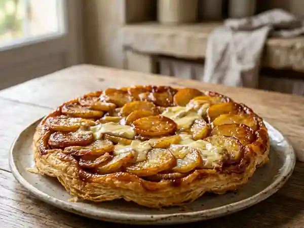 Tatin de pommes de terre au brie fondant - Photo de présentation